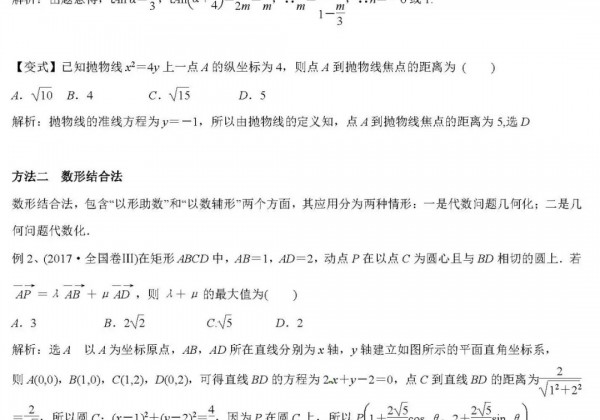 16种快速搞定高中数学选填题的答题技巧